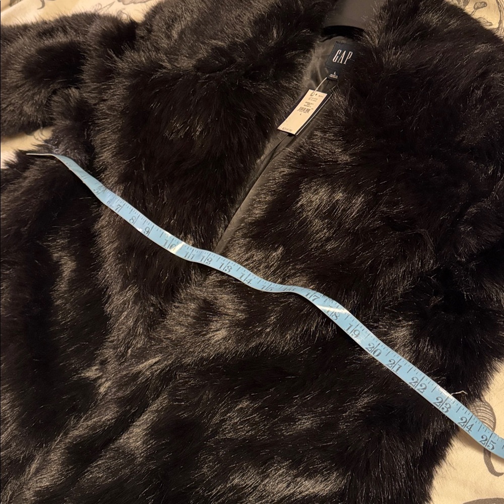 GAP Faux Fur Long Coat - Picture 9 of 11